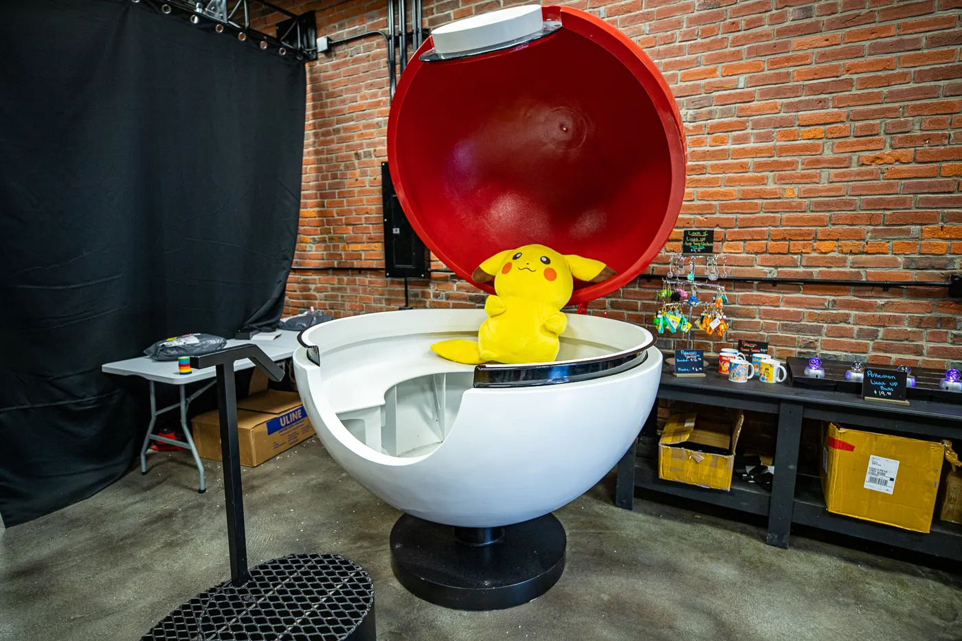 Big Poké Ball in Casey, Illinois - Big Pokemon Ball roadside attraction