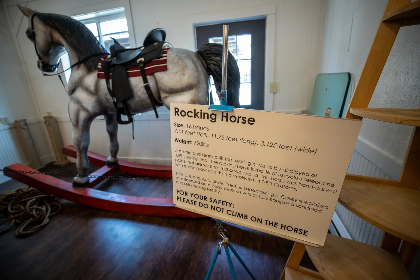 Big Rocking Horse in Casey, Illinois roadside attraction