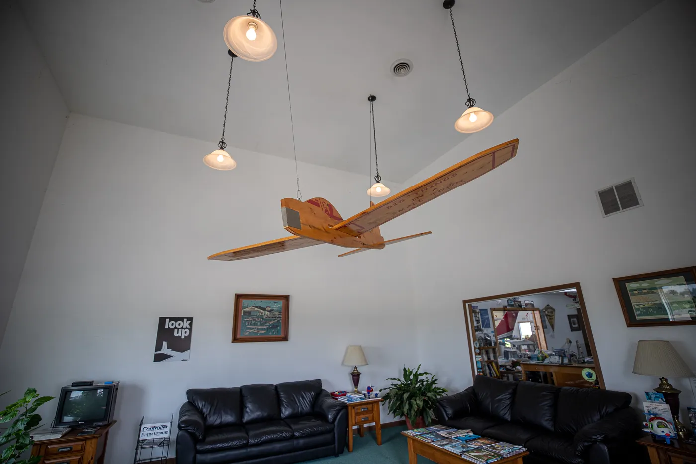 Big Wooden Toy Plane in Casey, Illinois