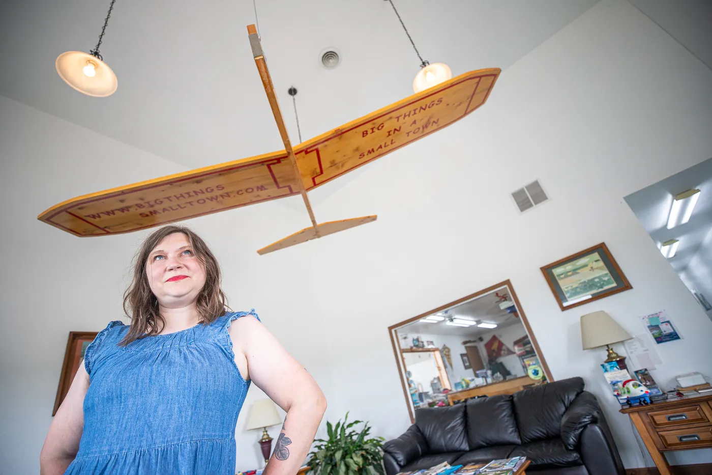 Big Wooden Toy Glider Plane in Casey, Illinois