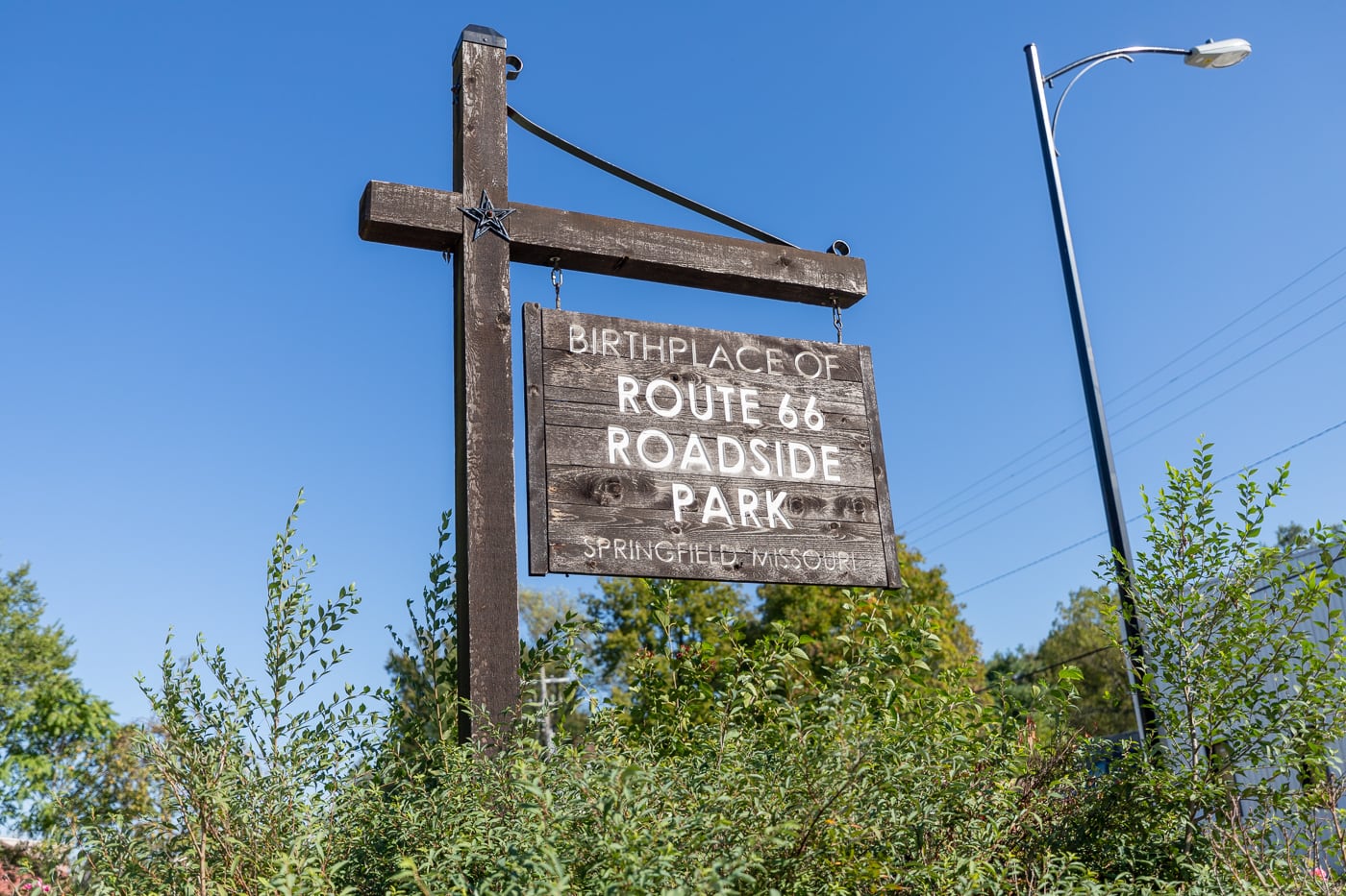 Birthplace of Route 66 Roadside Park in Springfield, Missouri