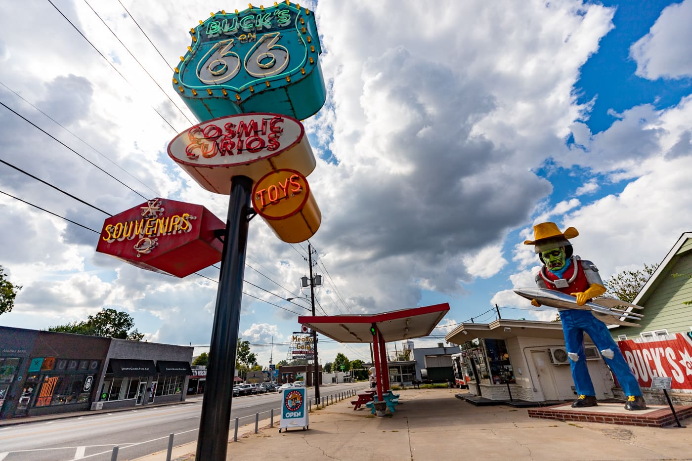 Buck Atom's Cosmic Curios on Route 66 in Tulsa, Oklahoma