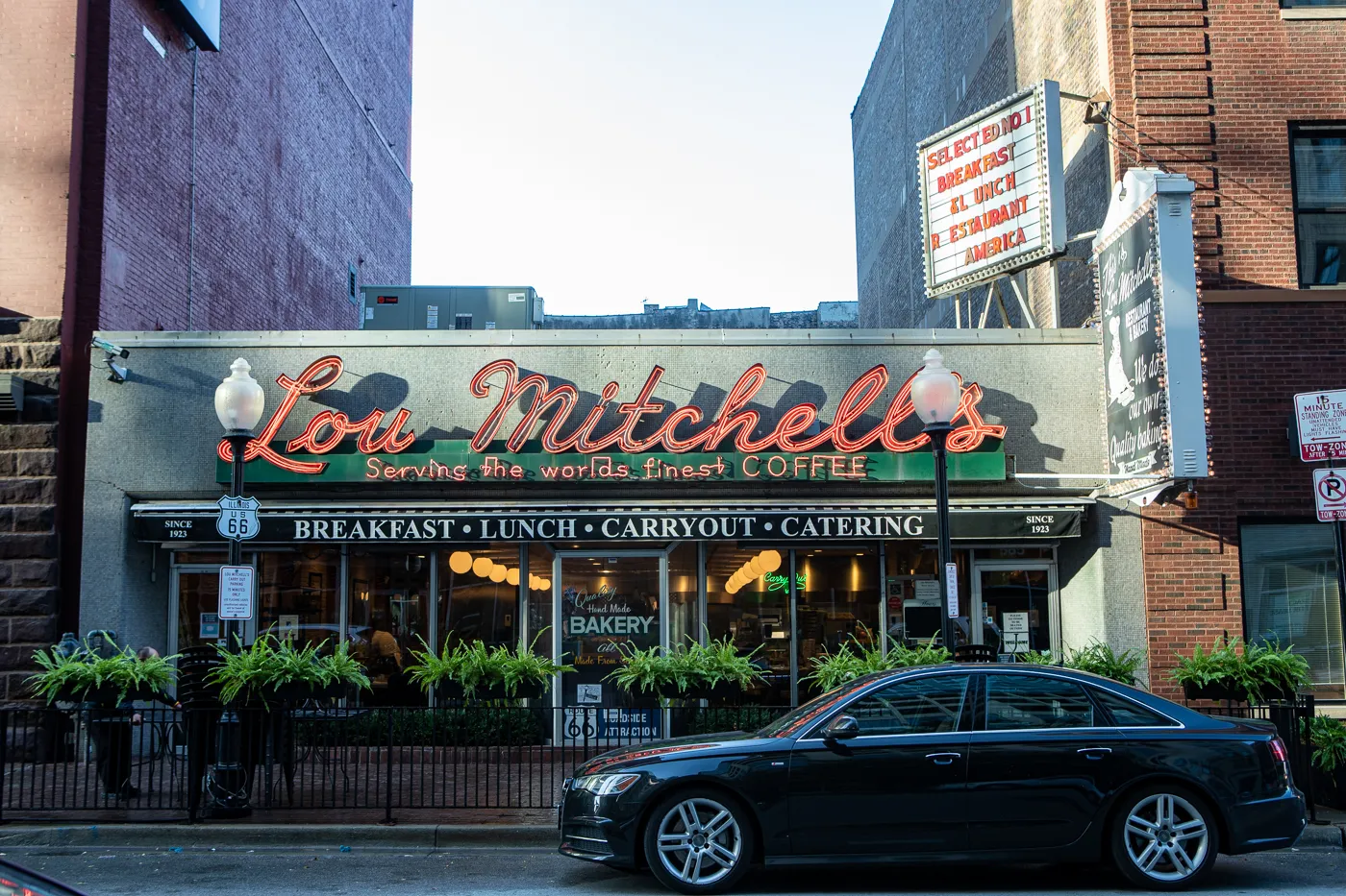 Lou Mitchell's Restaurant on Route 66 in Chicago, Illinois