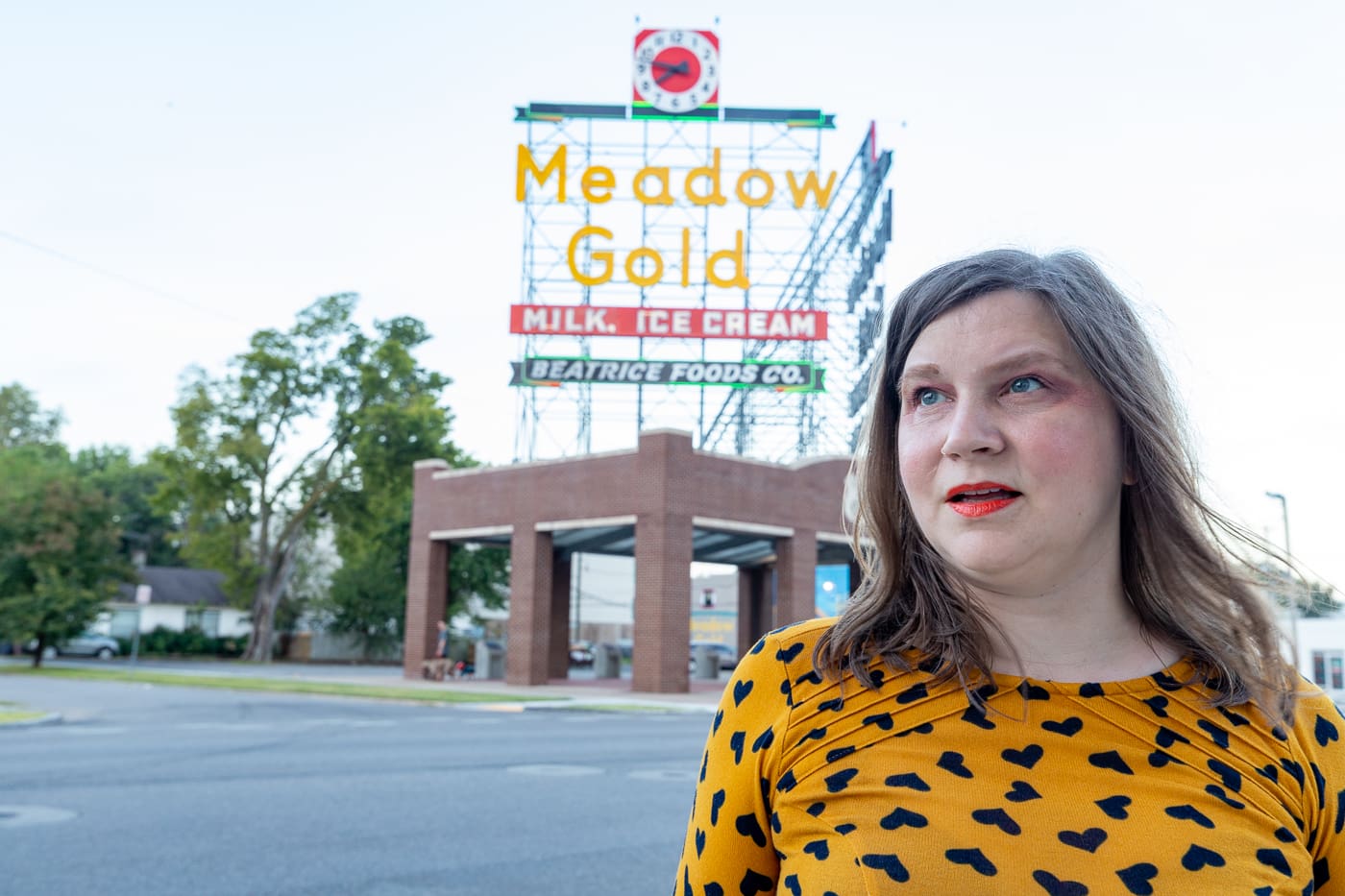 Meadow Gold Sign in Tulsa, Oklahoma Route 66 roadside attraction