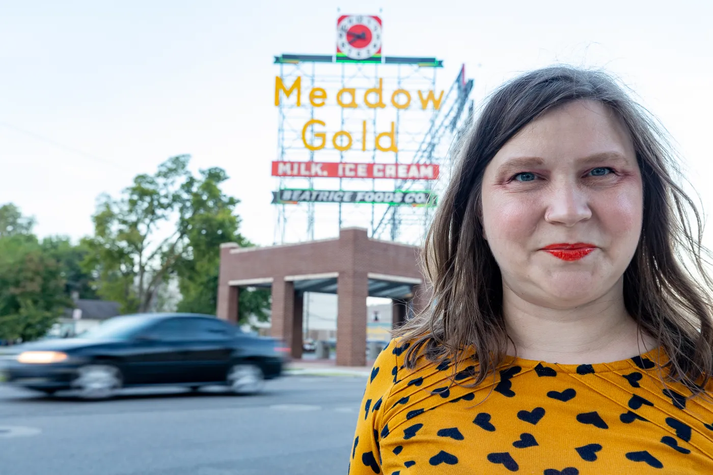 Meadow Gold Sign in Tulsa, Oklahoma Route 66 roadside attraction