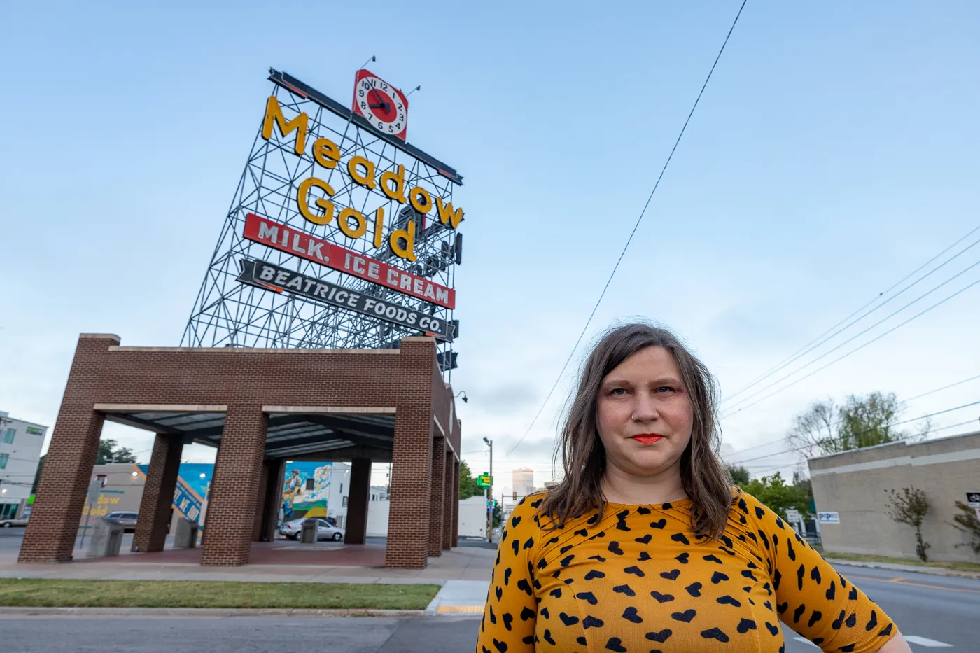 Meadow Gold Sign in Tulsa, Oklahoma Route 66 roadside attraction