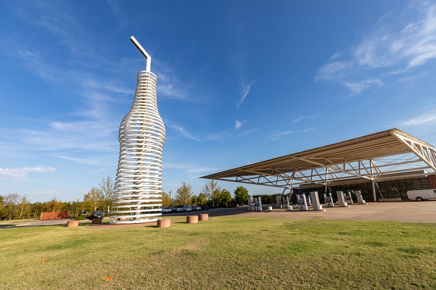 Pops 66 Soda Ranch & World's Largest Soda Bottle in Arcadia, Oklahoma Route 66 Roadside Attraction