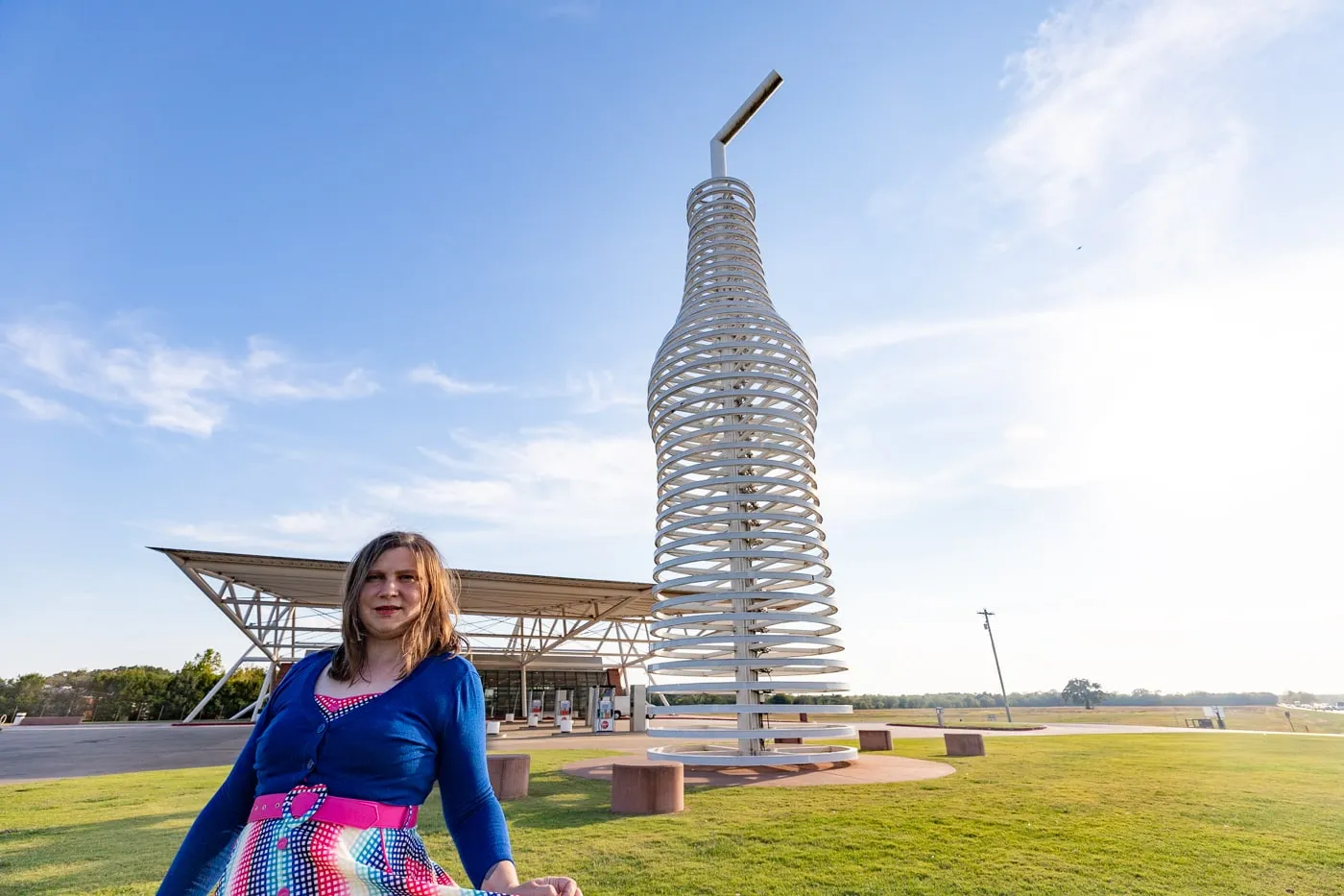 Pops 66 Soda Ranch & World's Largest Soda Bottle in Arcadia, Oklahoma Route 66 Roadside Attraction