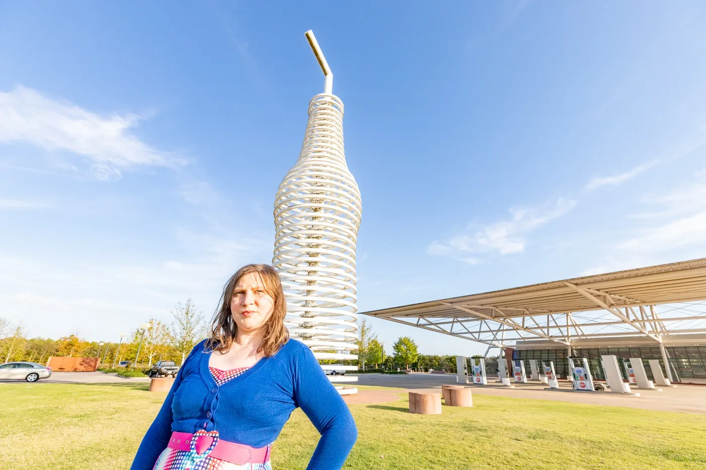 Pops 66 Soda Ranch & World's Largest Soda Bottle in Arcadia, Oklahoma Route 66 Roadside Attraction