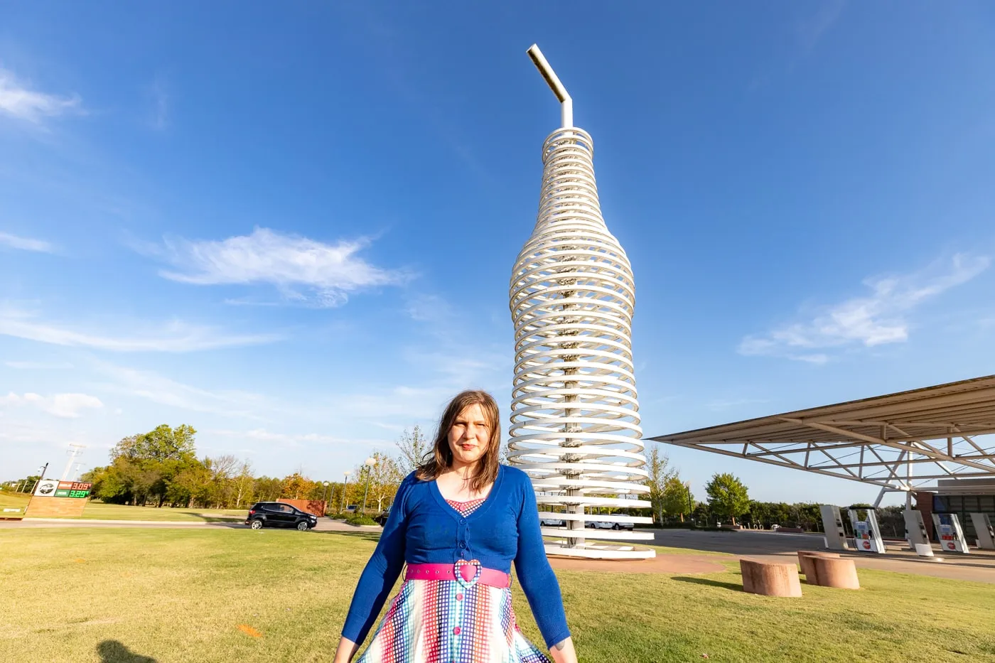 Pops 66 Soda Ranch & World's Largest Soda Bottle in Arcadia, Oklahoma Route 66 Roadside Attraction