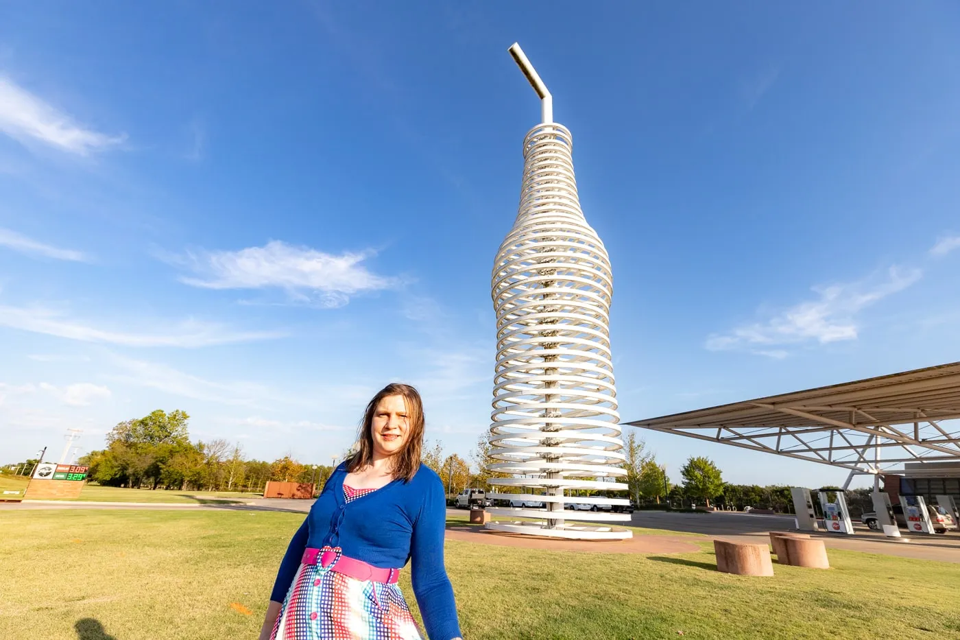 Pops 66 Soda Ranch & World's Largest Soda Bottle in Arcadia, Oklahoma Route 66 Roadside Attraction