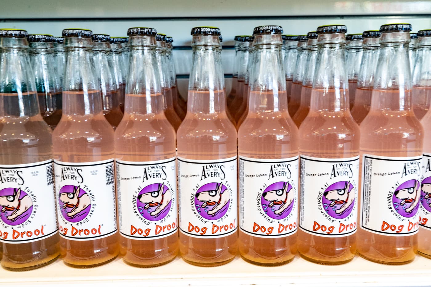 Dog Drool soda at Pops 66 Soda Ranch in Arcadia, Oklahoma Route 66 Roadside Attraction