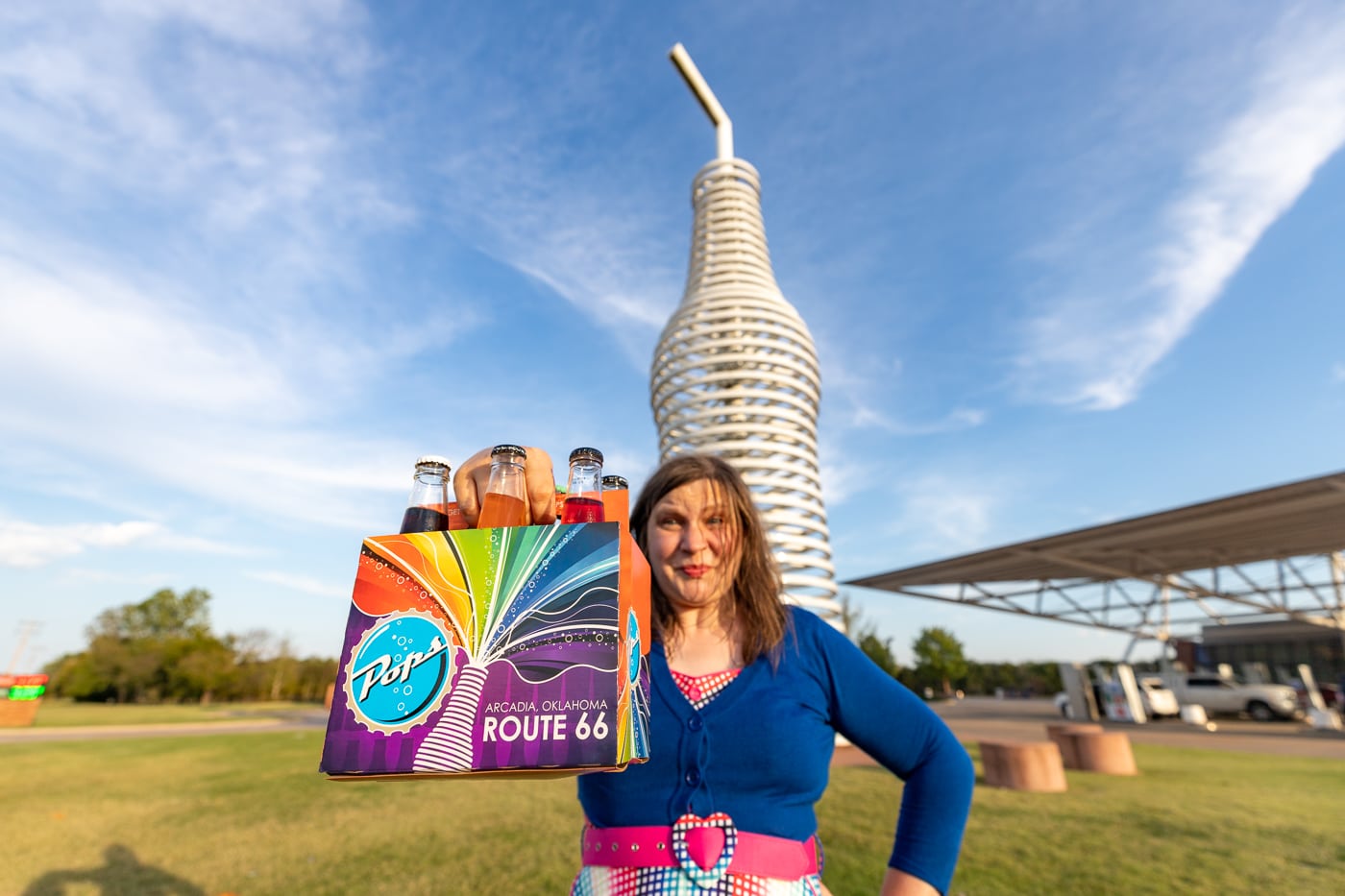 Pops 66 Ranch & World's Largest Soda Bottle in Arcadia, Oklahoma