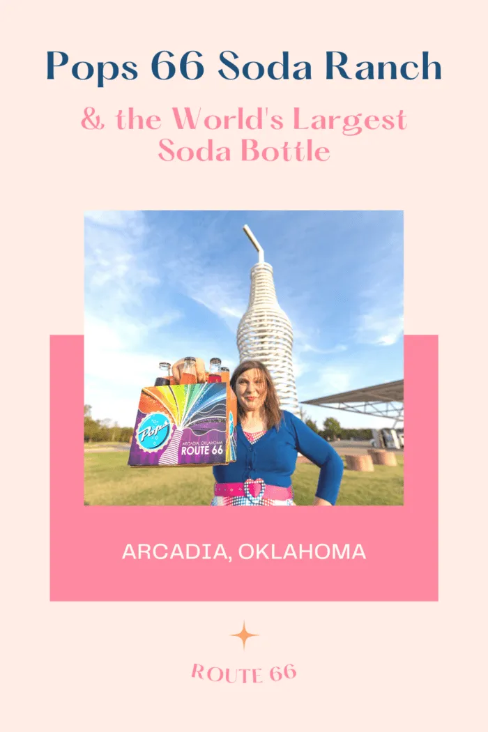 Buffalo wings. Creamed corn. Peanut butter and jelly. You might expect to find any of those items on a diner menu but in Arcadia, Oklahoma you’ll find them on a different type of menu. A soda menu. At Pops 66 Soda Ranch on Route 66 you can try over 700 varieties of soda and see the world’s largest soda bottle while you’re there. #RoadTrips #RoadTripStop #Route66 #Route66RoadTrip #OklahomaRoute66 #Oklahoma #OklahomaRoadTrip #OklahomaRoadsideAttractions #RoadsideAttraction #RoadTrip