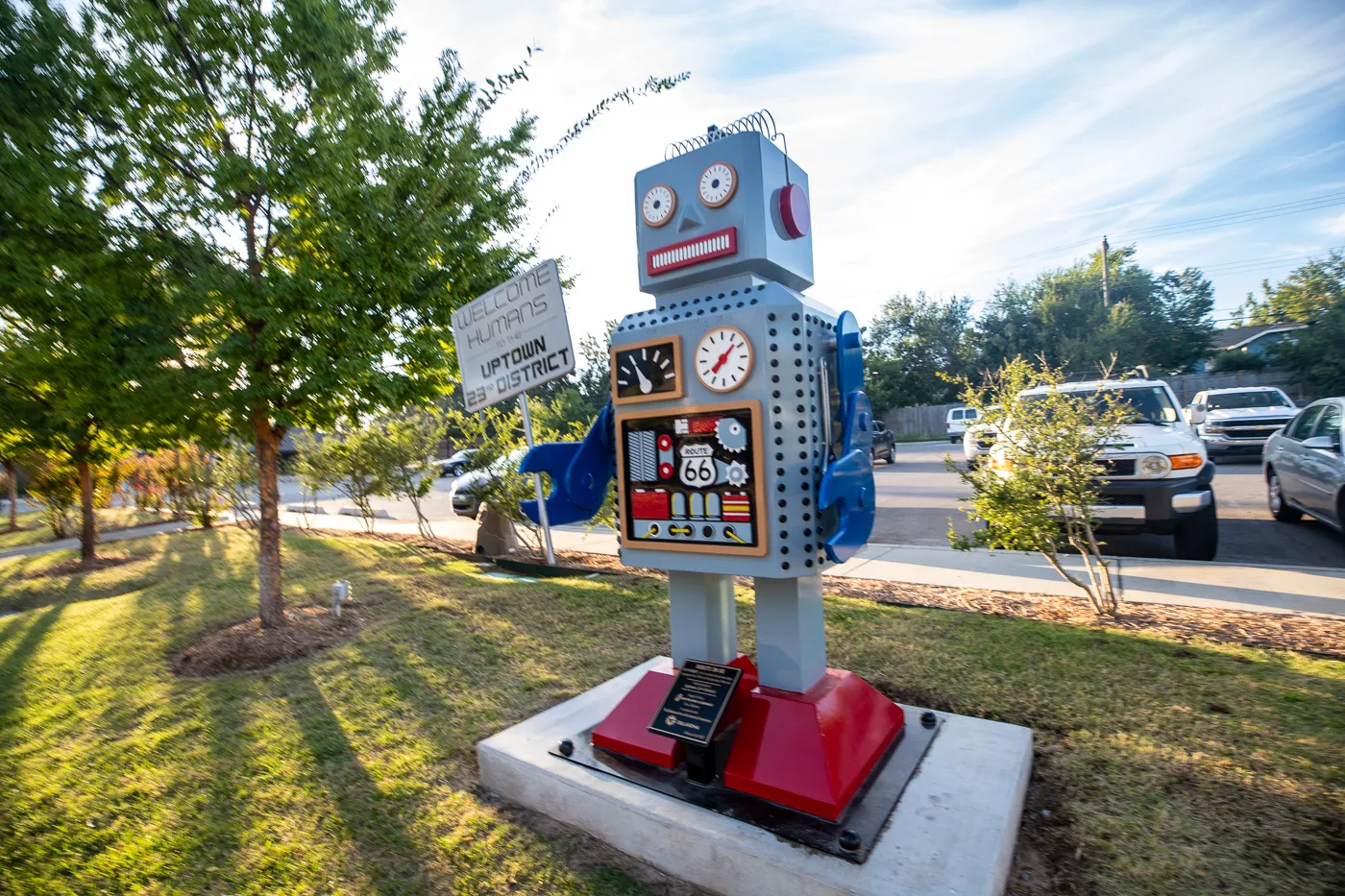 Robots on 66 in Oklahoma City - Route 66 roadside attraction