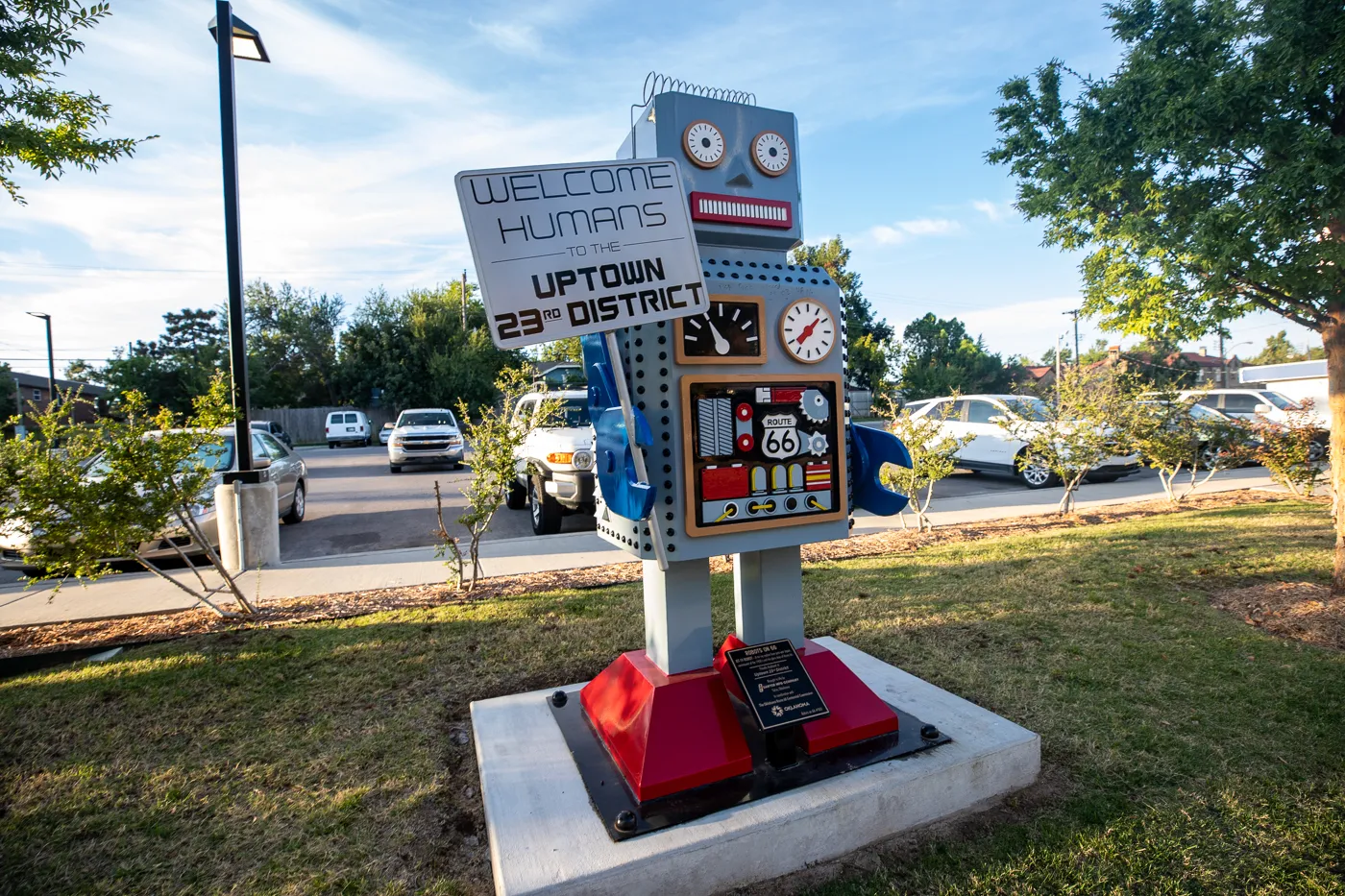 Robots on 66 in Oklahoma City - Route 66 roadside attraction