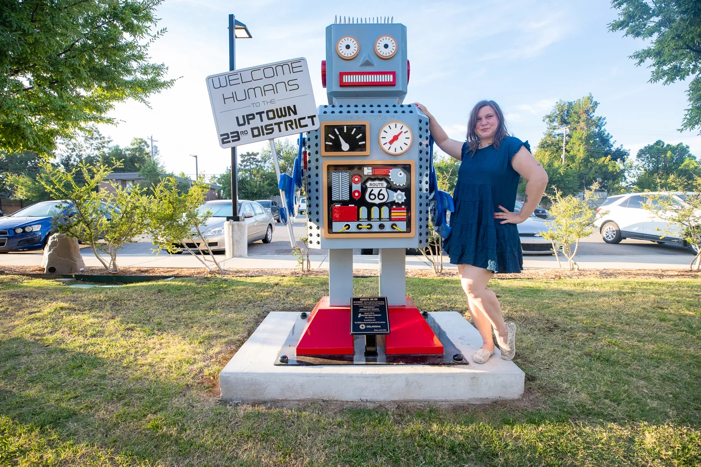 Robots on 66 in Oklahoma City - Route 66 roadside attraction