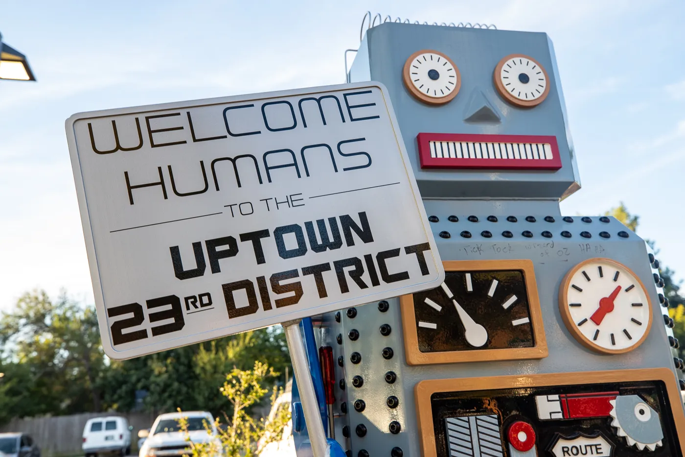 Robots on 66 in Oklahoma City - Route 66 roadside attraction