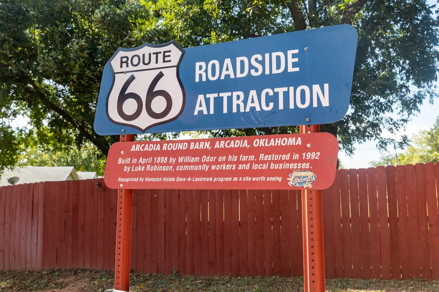 Arcadia Round Barn on Oklahoma Route 66