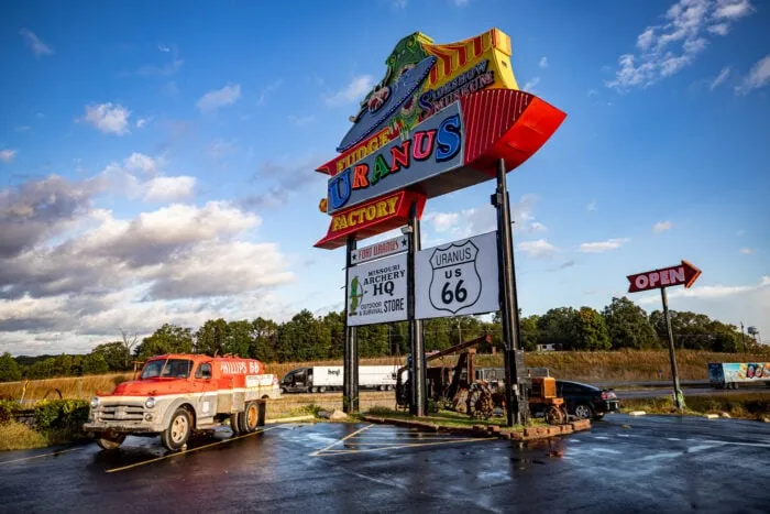 Uranus, Missouri and the Uranus Fudge Factory and General Store - Route 66 Roadside Attraction