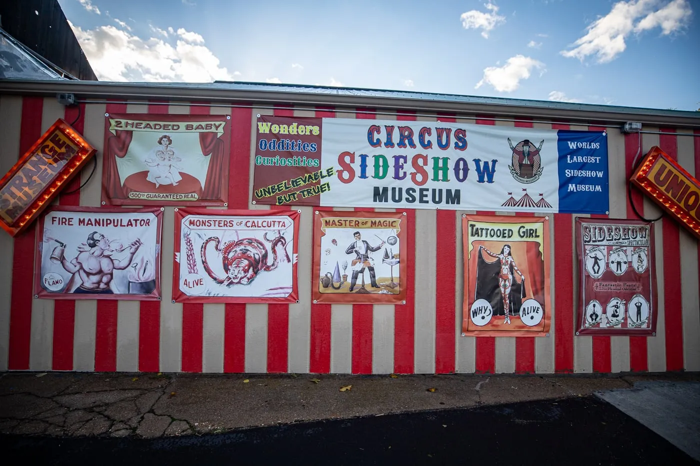 Circus Sideshow at Uranus, Missouri and the Uranus Fudge Factory and General Store - Route 66 Roadside Attraction