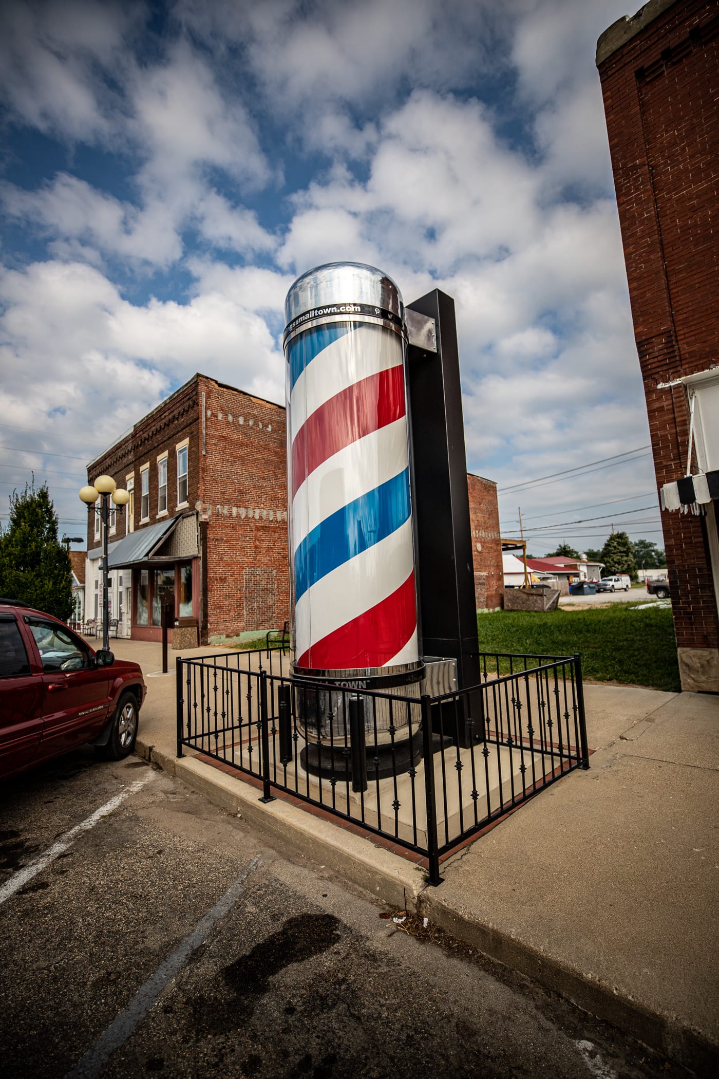 World's Largest Barbershop Pole in Casey, Illinois roadside attraction