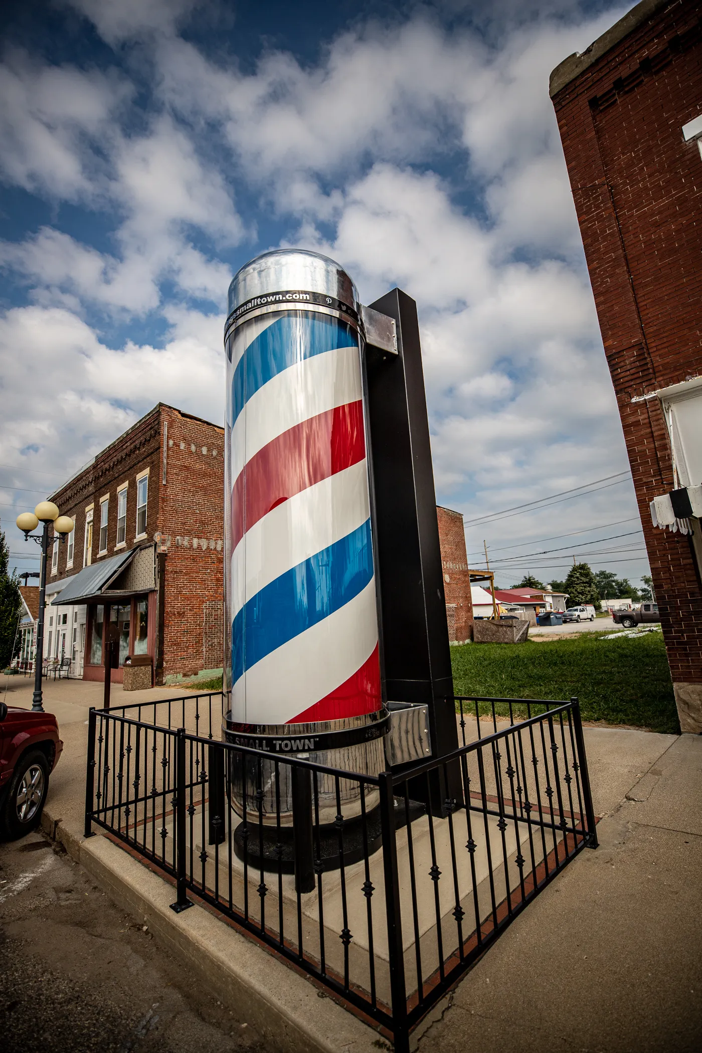 World's Largest Barbershop Pole in Casey, Illinois roadside attraction