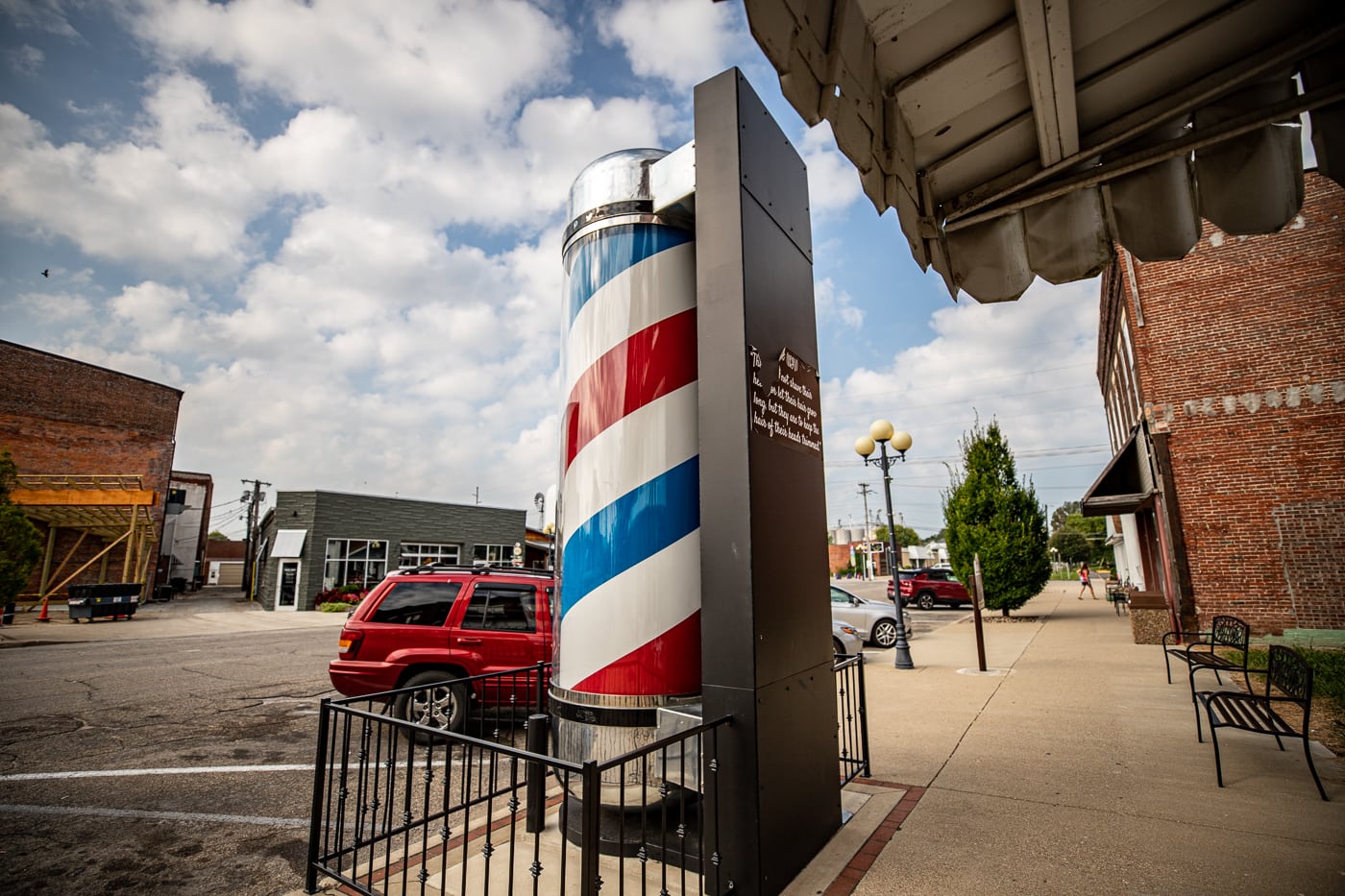 World's Largest Barbershop Pole in Casey, Illinois roadside attraction