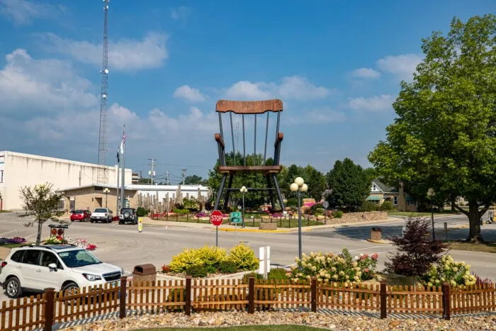 World's Largest Rocking Chair in Casey, Illinois roadside attraction