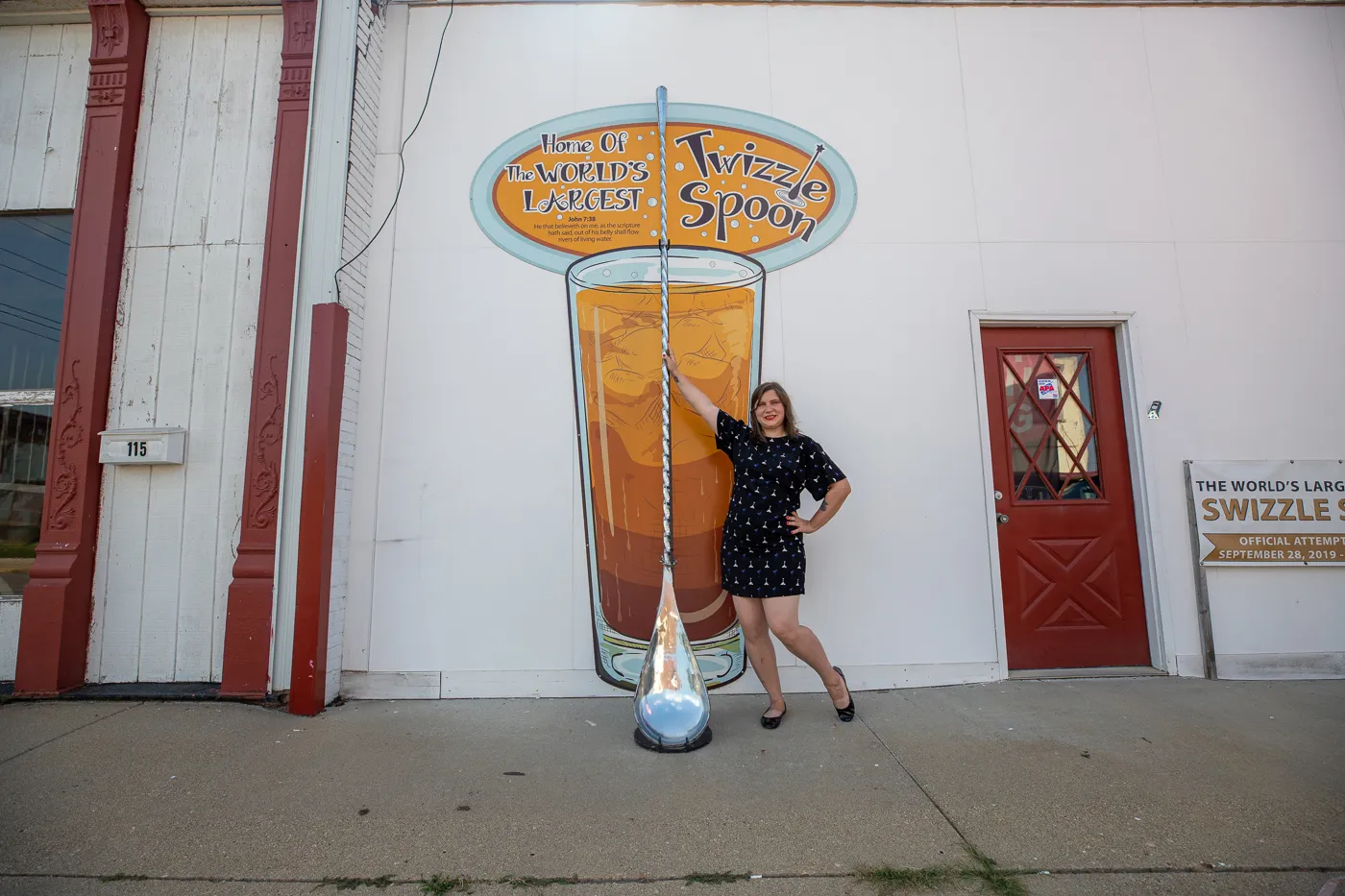 World's Largest Swizzle Spoon in Casey, Illinois roadside attraction