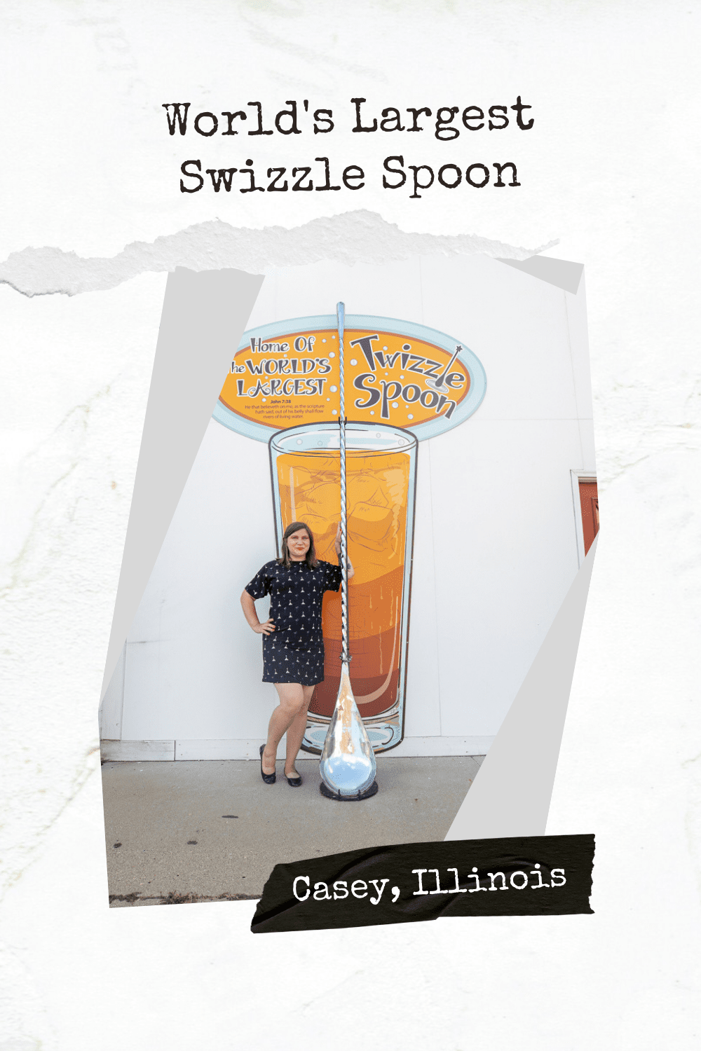 Casey, Illinois is a small town known for its big things. The town is home to over thirty roadside attractions, including twelve record holding world's largest things! If you love your drinks stirred, not shaken, get ready to drink up and come visit the world’s largest swizzle spoon in Casey, Illinois.  #IllinoisRoadsideAttractions #IllinoisRoadsideAttraction #RoadsideAttractions #RoadsideAttraction #RoadTrip #IllinoisRoadTrip #WorldsLargestThings