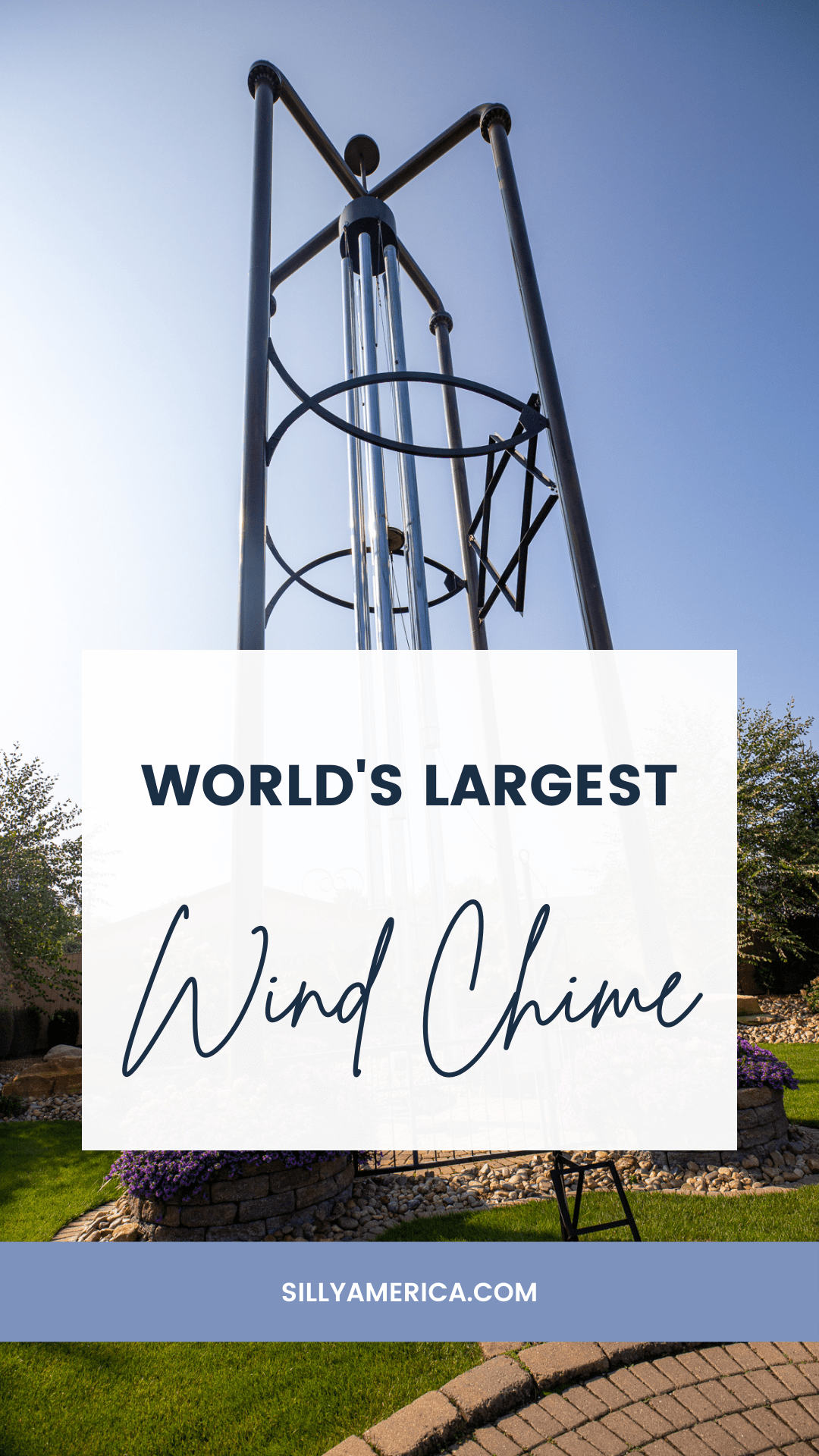 Casey, Illinois is a small town known for its big things. But it wasn’t always that way. Casey used to be just a small town with normal sized things. That is, until Jim Bolin got involved. It all started with one idea and the first big thing in Casey was the World’s Largest Wind Chime. Visit on your Illinois road trip or weekend getaway.  #IllinoisRoadsideAttractions #IllinoisRoadsideAttraction #RoadsideAttractions #RoadsideAttraction #RoadTrip #IllinoisRoadTrip #IllinoisWeekendGetaways