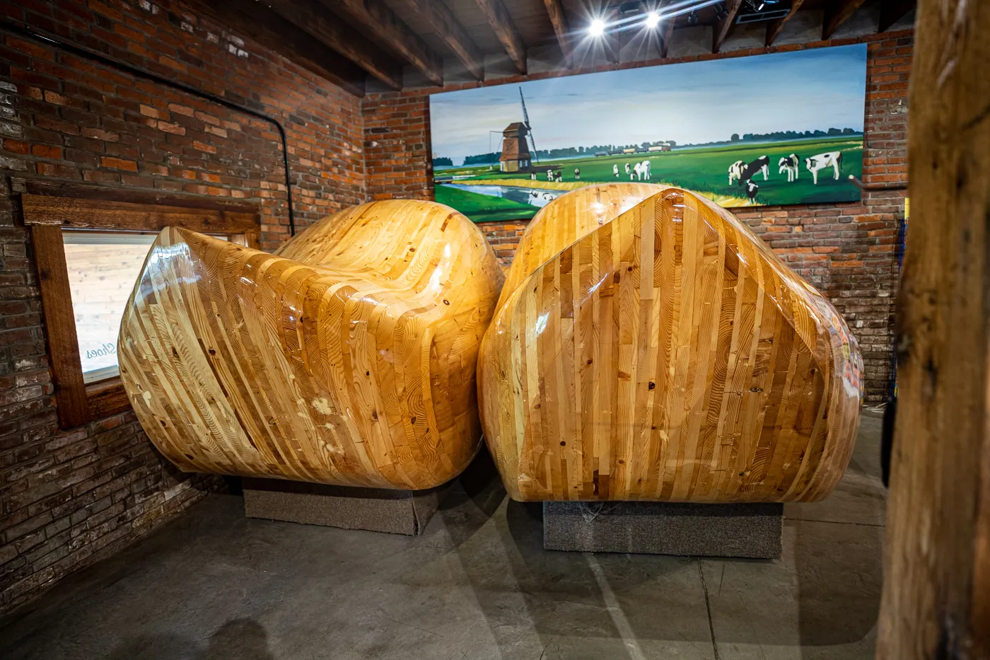 World's Largest Wooden Shoes in Casey, Illinois roadside attraction