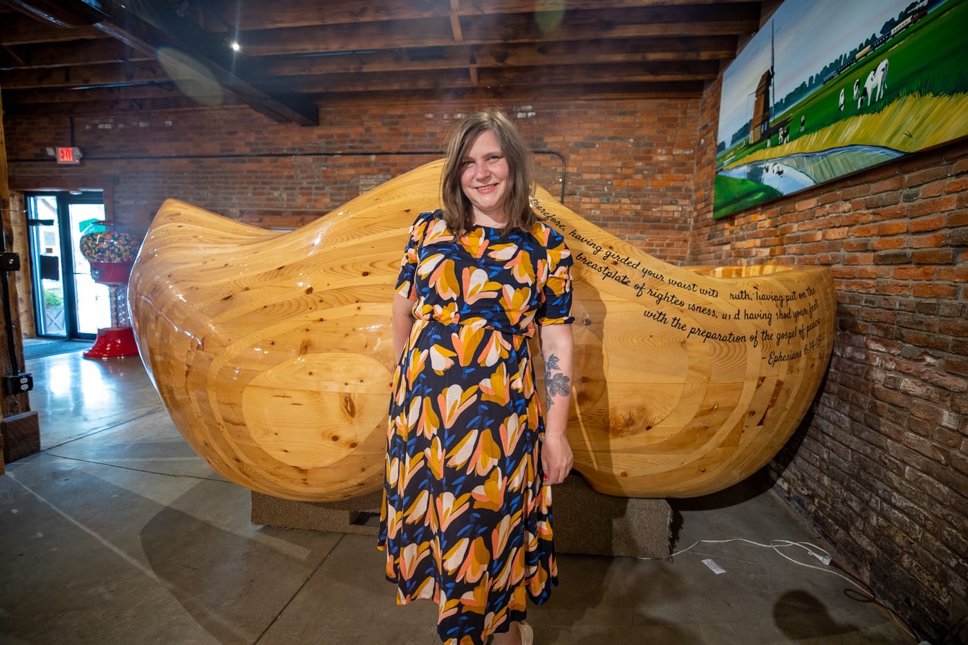 World's Largest Wooden Shoes in Casey, Illinois roadside attraction