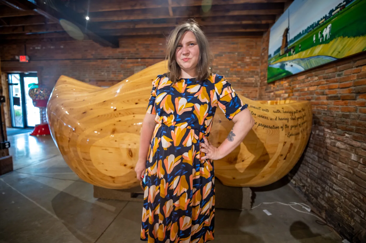 World's Largest Wooden Shoes in Casey, Illinois roadside attraction