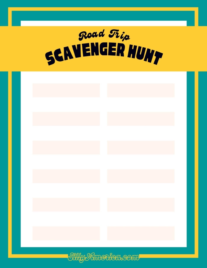 Road Trip Scavenger Hunt (+ Free Printables)