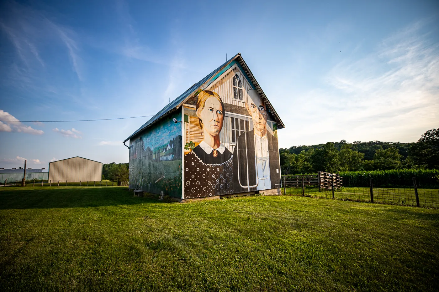 American Gothic Barn in Mount Vernon, Iowa