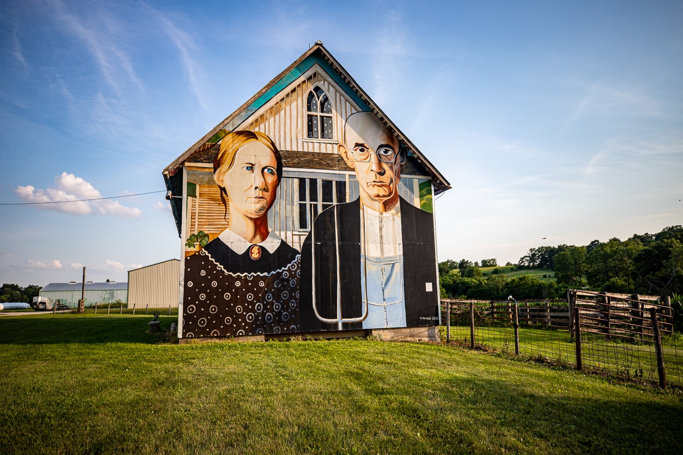 American Gothic Barn in Mount Vernon, Iowa