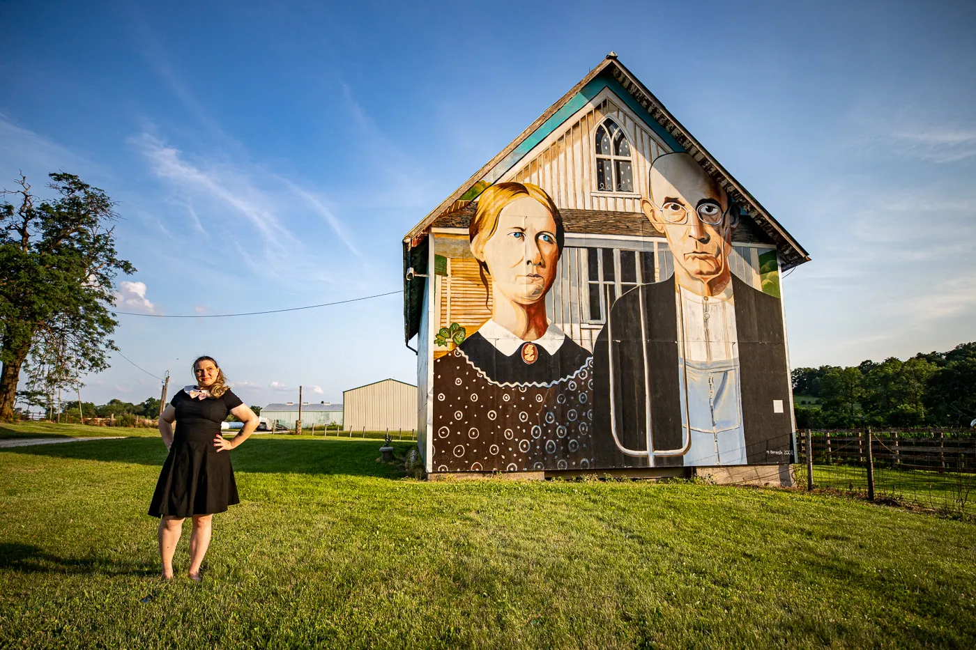 American Gothic Barn in Mount Vernon, Iowa