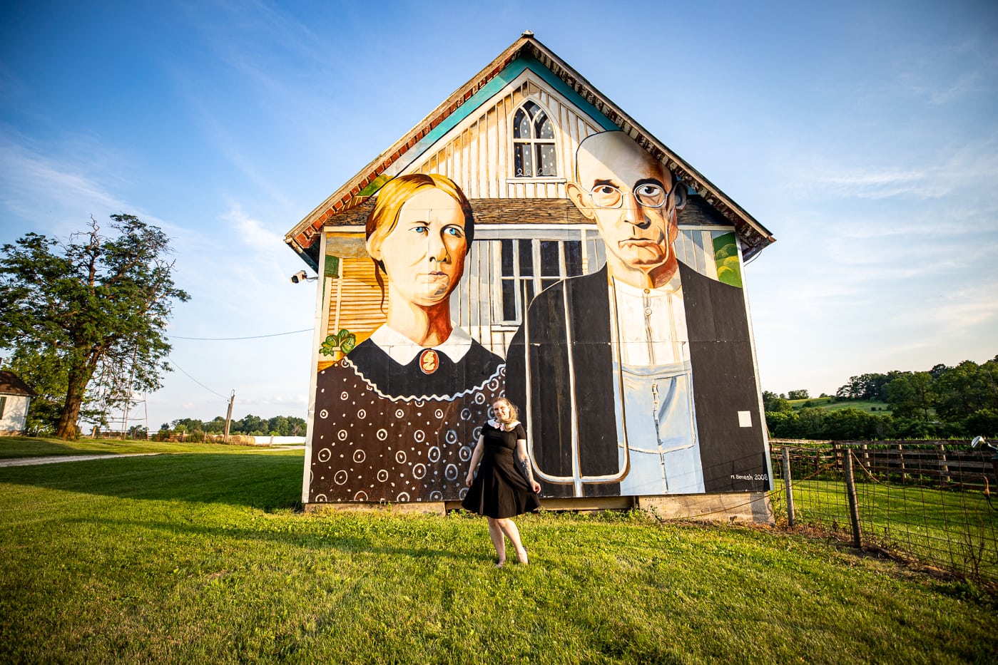 American Gothic Barn in Mount Vernon, Iowa