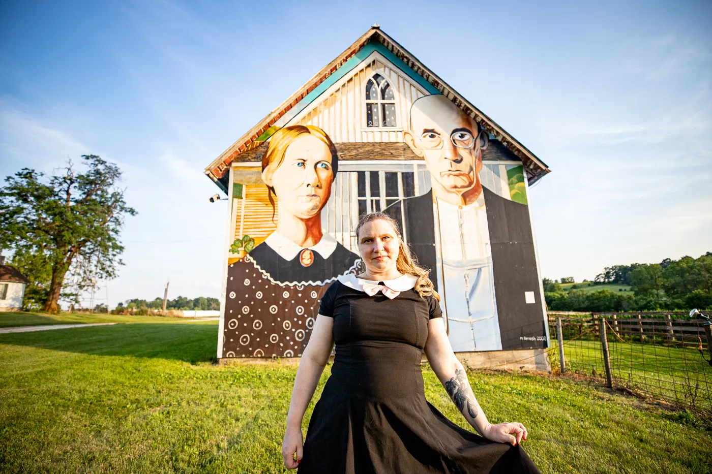 American Gothic Barn in Mount Vernon, Iowa