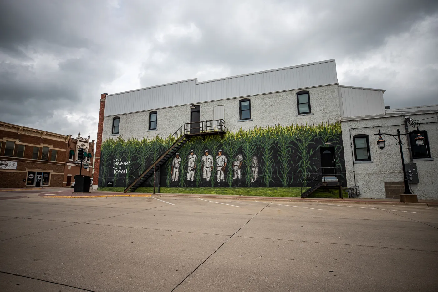 Field of Dreams mural in Dyersville, Iowa