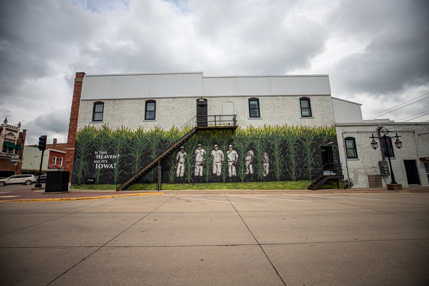 Field of Dreams mural in Dyersville, Iowa