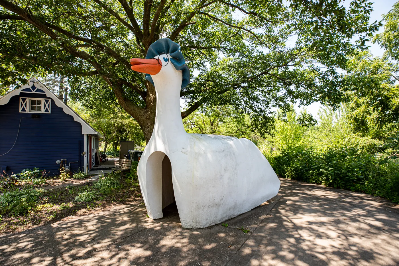 Big Mother Goose at Fejervary Park in Davenport, Iowa - Formerly Mother Goose Land Roadside Attraction