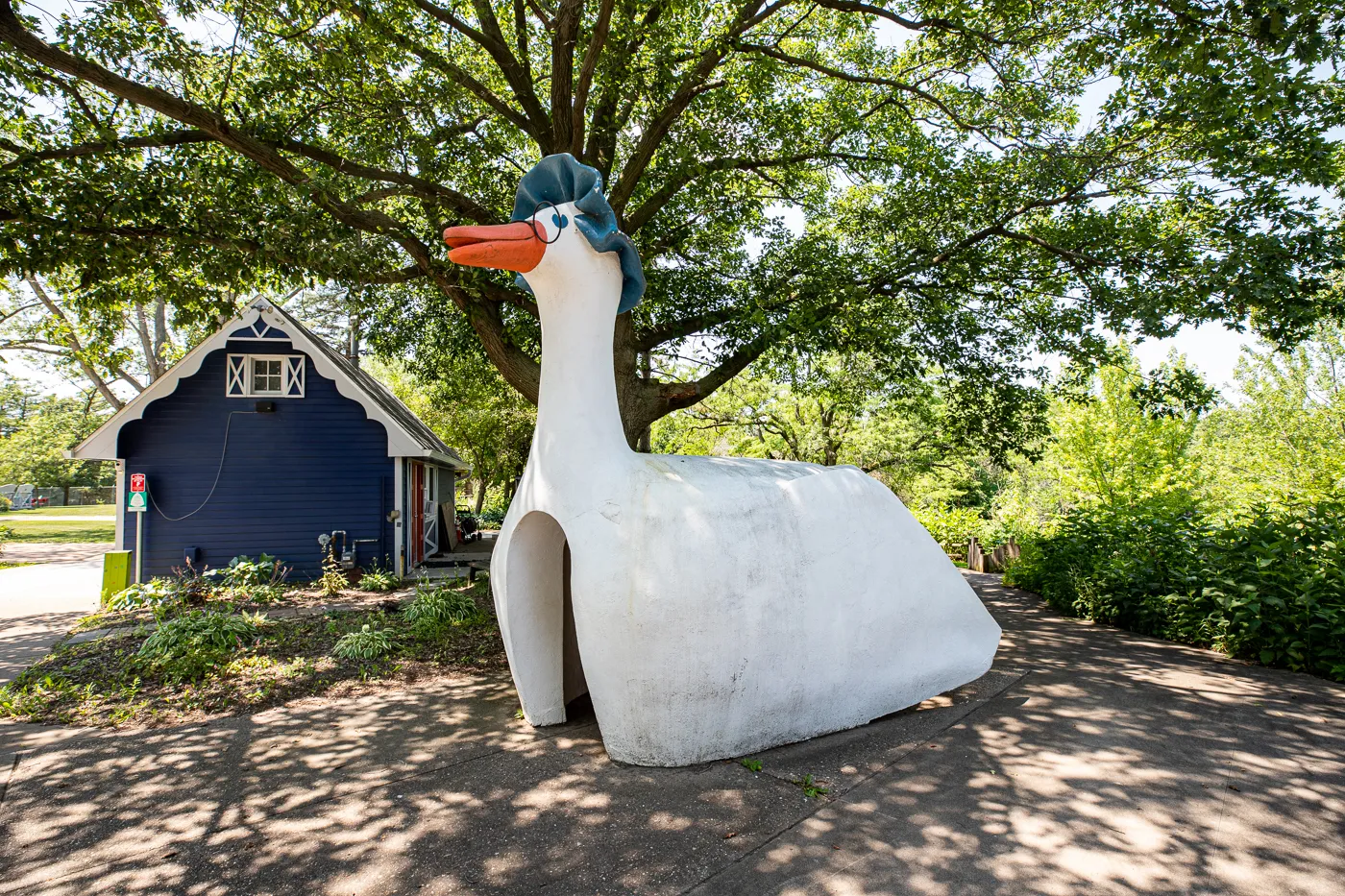 Big Mother Goose at Fejervary Park in Davenport, Iowa - Formerly Mother Goose Land Roadside Attraction