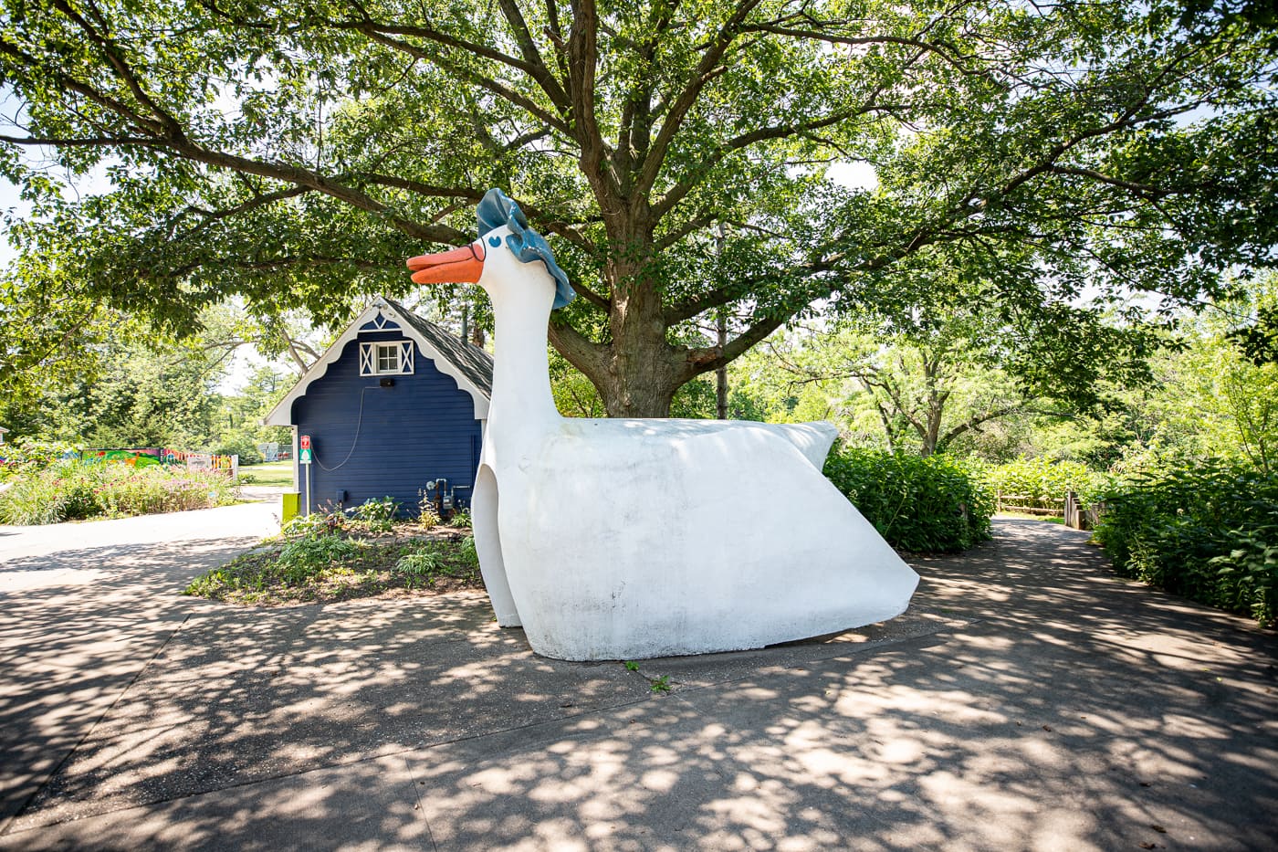 Big Mother Goose at Fejervary Park in Davenport, Iowa - Formerly Mother Goose Land Roadside Attraction