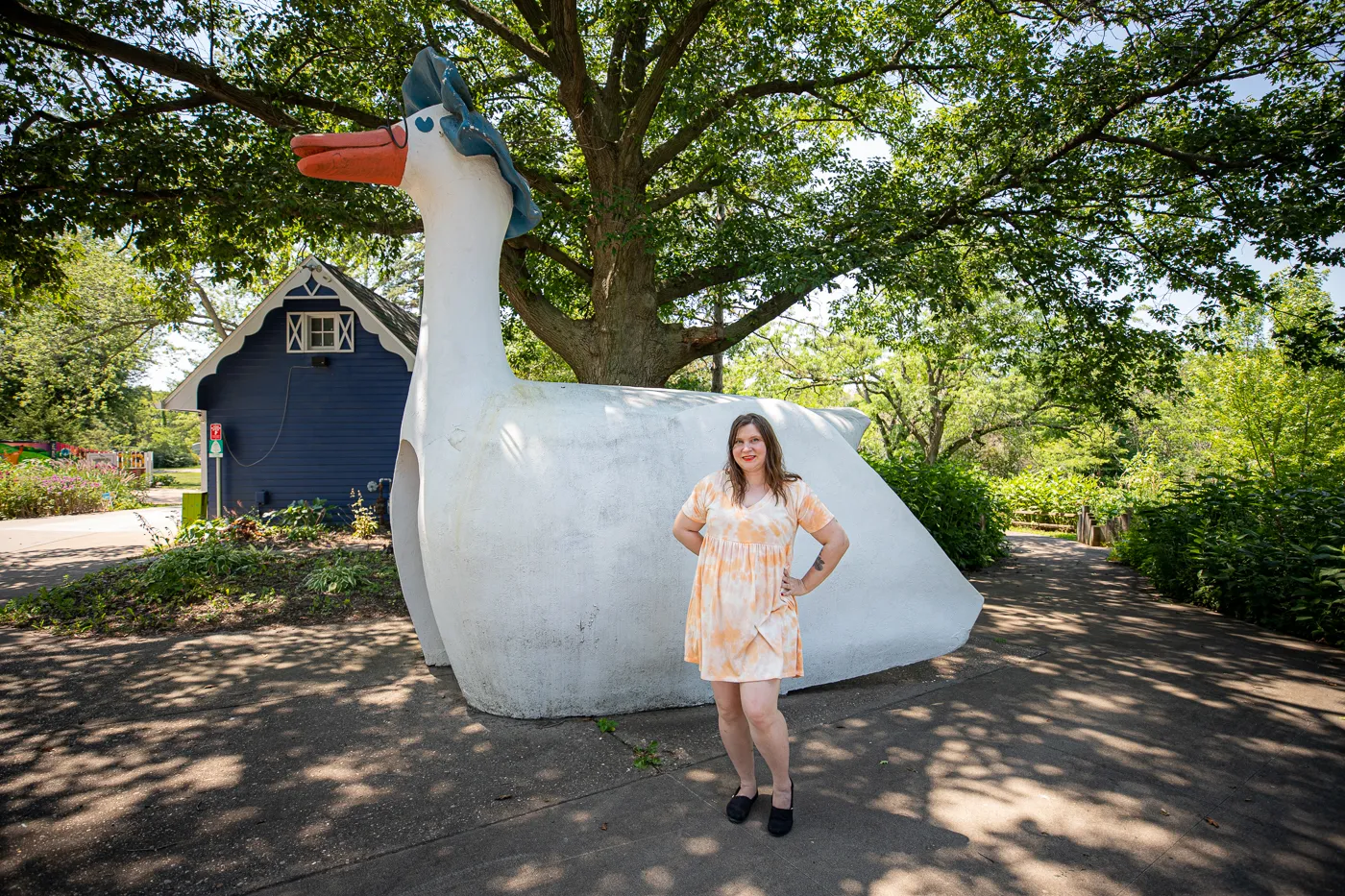 Big Mother Goose at Fejervary Park in Davenport, Iowa - Formerly Mother Goose Land Roadside Attraction