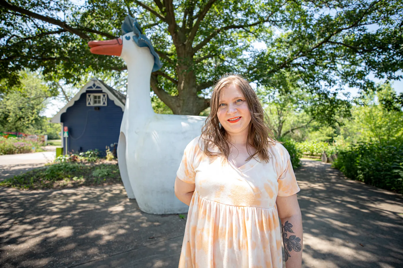 Big Mother Goose at Fejervary Park in Davenport, Iowa - Formerly Mother Goose Land Roadside Attraction