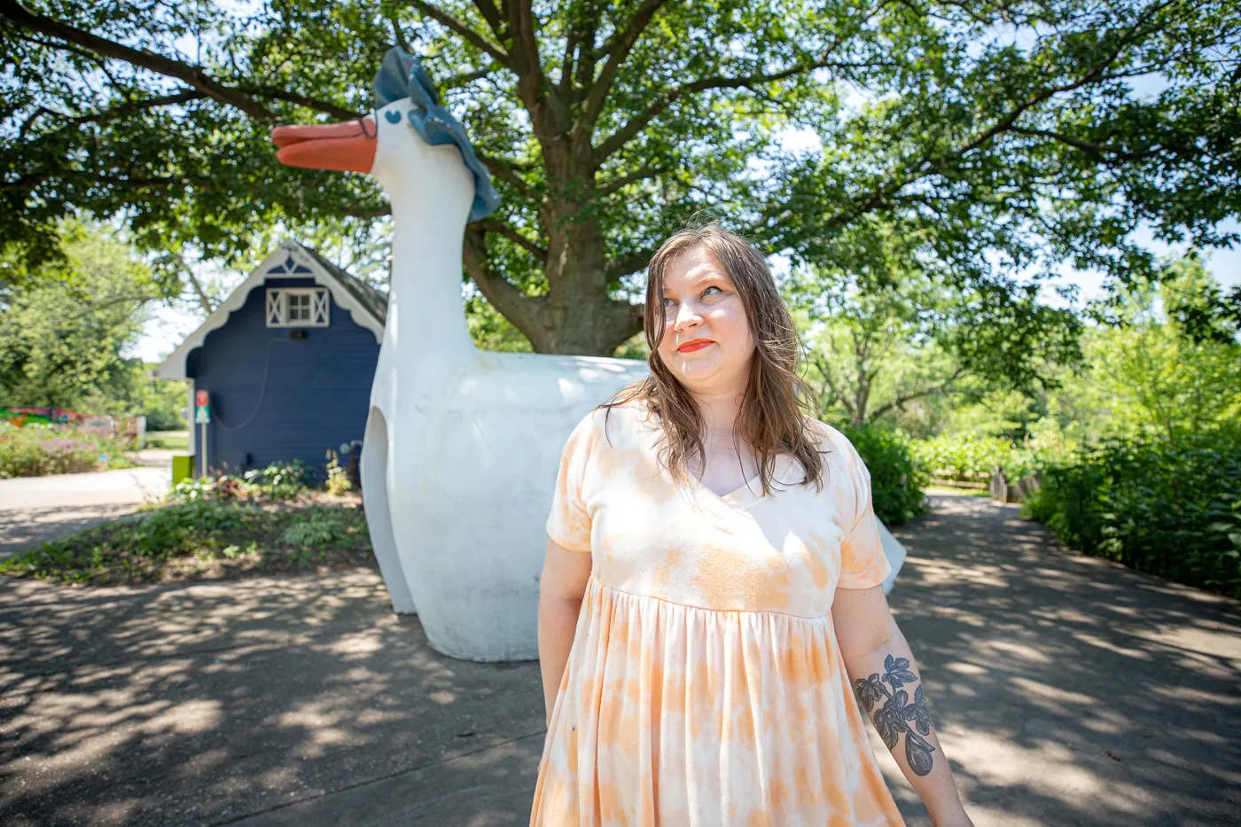 Big Mother Goose at Fejervary Park in Davenport, Iowa - Formerly Mother Goose Land Roadside Attraction