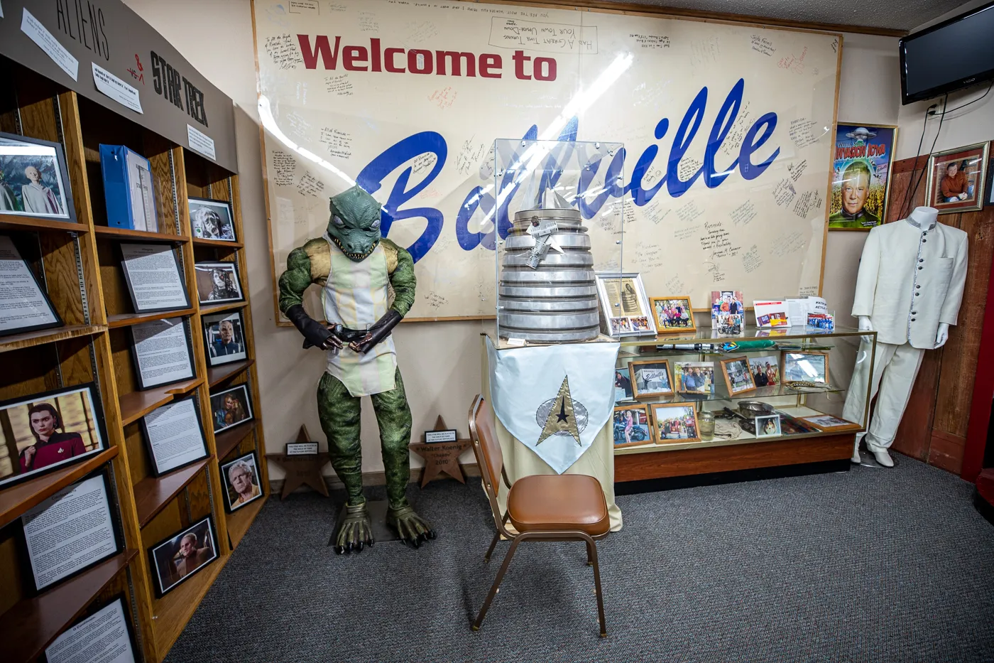 Voyage Home History Center in Riverside Iowa. A Star Trek Museum in the future birthplace of Captain James T. Kirk of Star Trek fame.